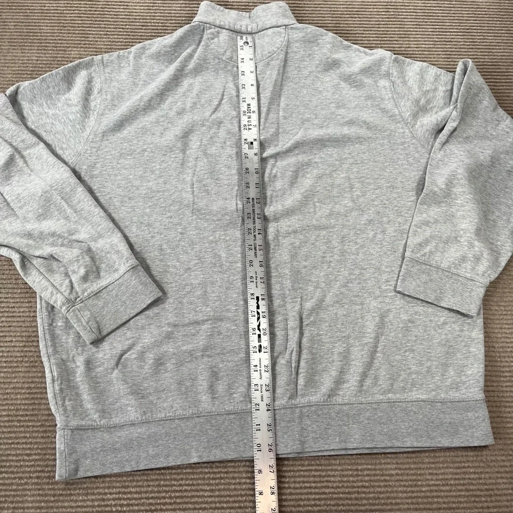 Polo Ralph Lauren Mens XL Heather Grey Quarter‎ Zip Pullover Sweater